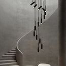 Axyaa Modern Stair Chandelier Pendant Light for Indoor Living Room Lighting