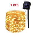 Axyaa Solar LED Fairy String Lights for Outdoor Garden Decoration