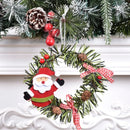 Axyaa Mini Christmas Wreath Ornament Set for Festive Decor