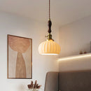 Axyaa Modern Ceramic Copper Chandelier Pendant Lights for Home Decor
