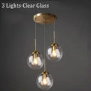 Axyaa Glass Ball LED Pendant Chandelier for Modern Home Decor