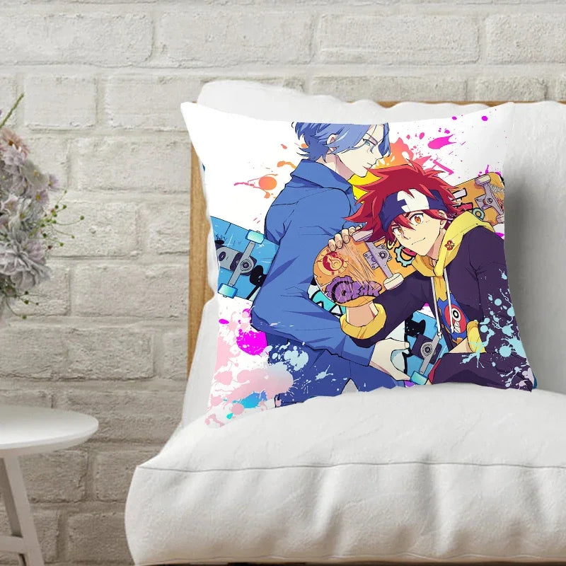 Axyaa SK8 Reki Kyan Miya Langa Pillow Case - Home Decor Cartoon Throw Pillowcases