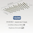 Axyaa Nordic Art Line Acrylic LED Ceiling Chandelier - Modern Home Decor Lighting