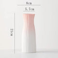 Nordic Pink Plastic Vase by Axyaa - Modern Home Decor & Floral Storage
