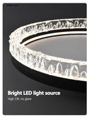 Axyaa Crystal Ceiling Lamp: Modern Italian Minimalist Design for Bedroom & Living Room