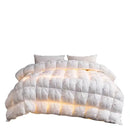 Axyaa White Goose Down Quilt | Twisted Flower | All Cotton | Spring Autumn Quilt