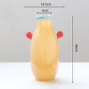 Axyaa Glass Vase with Candy Handle for Home Decoration
