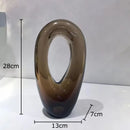 Axyaa Glass Vase Desk Decoration Hydroponics Flower Pots Modern Decor Floral Vases