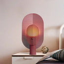 Axyaa Minimalist Grid Table Lamp - Iron Mesh Studio Desk LED Lighting