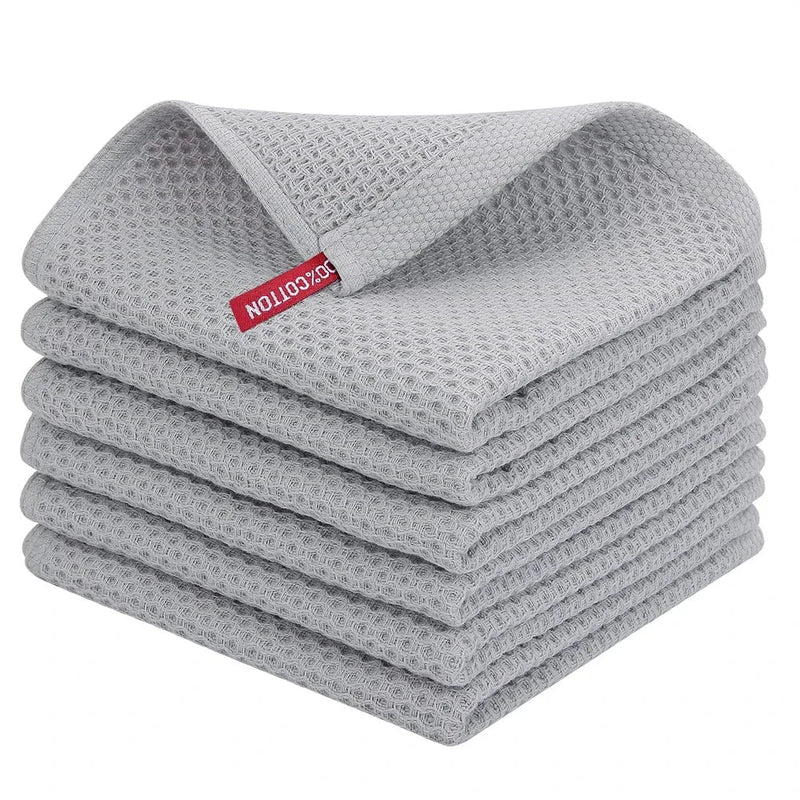 Axyaa Cotton Towel Set | Soft & Absorbent Kitchen Dishcloths | Multi-Purpose Wash Cloths