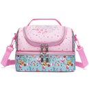 Axyaa Girls' Bento Lunch Bag Set with Ice Pack, Box, & Water Bottle