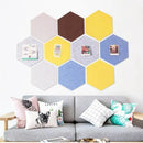Axyaa Felt Hexagon Wall Stickers: Creative DIY Interior Decoration & Message Board