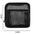 Axyaa Square Mesh Cosmetic Bag Zipper Storage Coin Purse Makeup Organizer