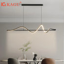 Axyaa Luxury LED Pendant Light: Sleek White/Black Design for Home & Office Décor