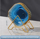 Axyaa Small Fruit Plates Set for Dining Tables - Debris-Free Plastic Storage Bones