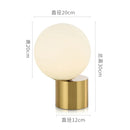 Axyaa Glass Ball Table Lamp: Nordic Modern Decorative Bedside Light