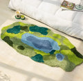 Axyaa Fluffy Nordic Style Irregular Shape Carpet for Bedroom and Living Room