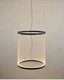 Axyaa Nordic Designer Cotton Rope Chandelier for Duplex Rotating Staircase