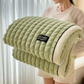 Axyaa Class A Gold Mink Cut Grid Blanket - Multi-functional & Cozy\Security.