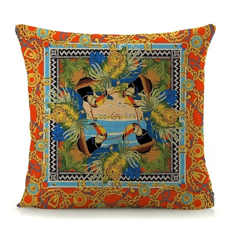 Luxury Abstract Art Pattern Pillow Cover by Axyaa - 45x45cm