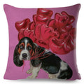 Axyaa Cartoon Dog Linen Pillowcase 45*45cm