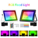 Axyaa RGB LED Outdoor Floodlight 20W-100W IP68 Garden Spotlight Projector Lamp