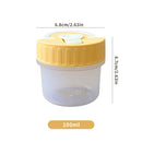 Axyaa 100ml Sauce Cup with Lid: Leak-proof Dipping Bowl for Salad Dressing