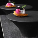 Axyaa High Foot Ceramic Dessert Plate for Molecular Cuisine and Sushi Dish