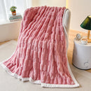 Axyaa Faux Rabbit Fur Couch Blanket: Soft, Plush, Lightweight Throw for Cozy Comfort