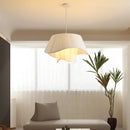 Axyaa French Fabric Suspension Pendant Light Chandelier - Hanging Lamp Fixture