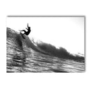 Axyaa Surfboard Coastal Wall Art Canvas - Black and White Beach Posters