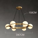 Axyaa LED Pendant Chandeliers for Modern Living and Dining Room Lighting