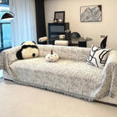 Axyaa Chenille Sofa Towel: Modern Home Decor, Universal Sofa Cover Blanket, Four Season Sofa Mat.