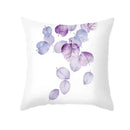 Axyaa Fresh Ink Flower Print Pillowcase: Perfect for Office, Living Room, Car Decor