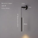 Axyaa Copper LED Wall Lamp Black | Height Adjustable | Warm Atmosphere Sconces for Bedside