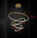Axyaa Modern LED Pendant Chandeliers for Staircase and Living Room Lighting
