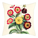 Axyaa Pink & White Flower Pattern Pillow Cover 45*45cm