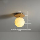 Axyaa Ceramic Wood LED Ceiling Light Modern Indoor Lighting
