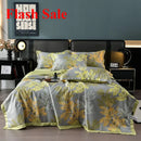 Axyaa Tencel Summer Quilt Set - Cool Silk Single-Piece Printed Quilt