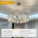 Axyaa Crystal Chandelier Pendant Lamp: Modern Luxury for Dining, Bedroom, Kitchen, Living Room