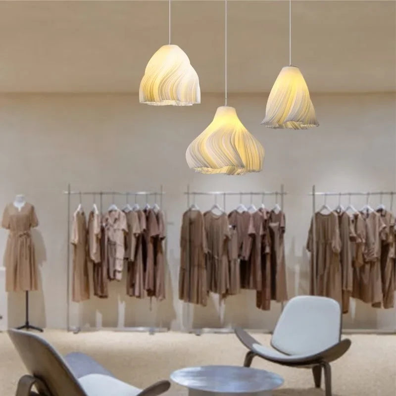 Axyaa Modern 3D Printed Chandelier - Creative Ceiling Pendant Light for Dining, Bedroom & Living Room Decor