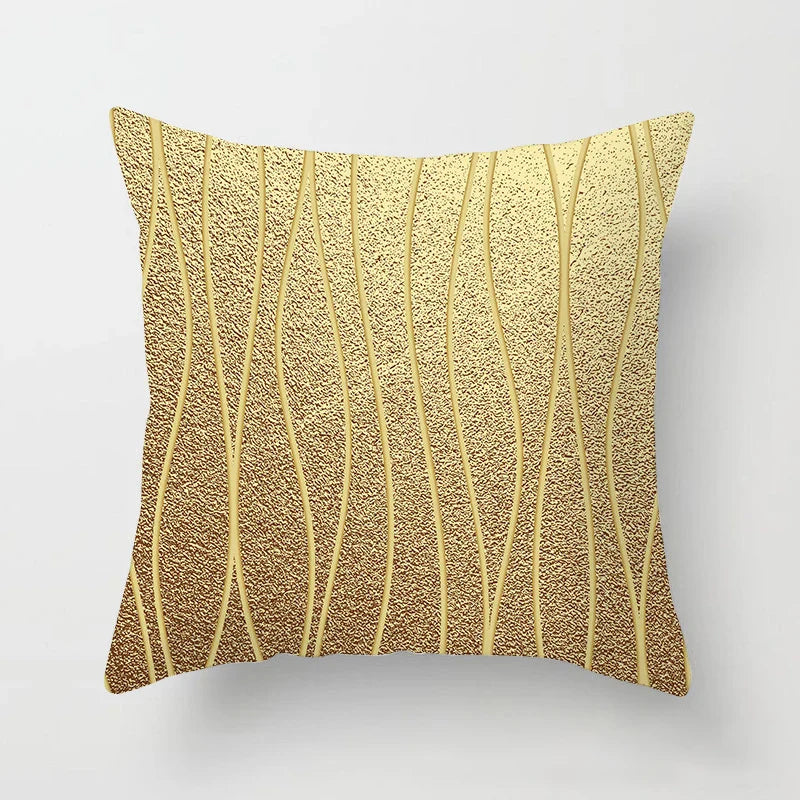 Axyaa Pink Geometric Print Decor Pillow Cover for Modern Luxury Home