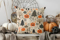 Axyaa Halloween Ghost & Pumpkin Pattern Cushion Cover for Sofa, Bedroom, Car
