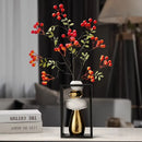 Axyaa Geometric Golden Vase with Rockery Stones for Stylish Floral Arrangements
