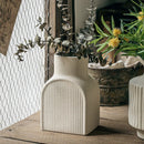 Axyaa Floral Relief Ceramic Vase: Living Room Decor, Handcrafted Ornament & Flower Arrangement