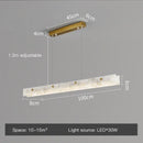 Axyaa Modern Luxury Marble Led Chandelier Gold Pendant Light