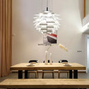Axyaa Nordic Chiba Chandelier LED Pendant Light, Postmodern Aluminum Design