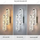 Axyaa Crystal LED Wall Lamp for Bedroom Living Room Decor Lighting