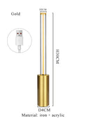 Axyaa Rechargeable Touch Desk Lamp with USB Charging - Indoor Outdoor Home Decor