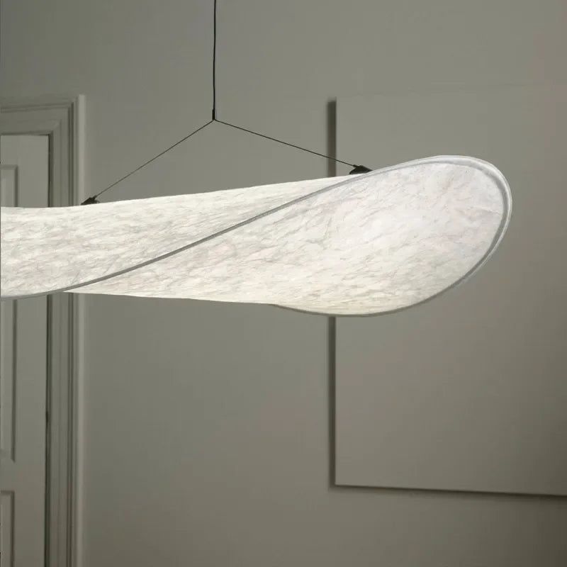 Axyaa Silk Fabric Pendant Light Chandelier for Modern Nordic Home Decor